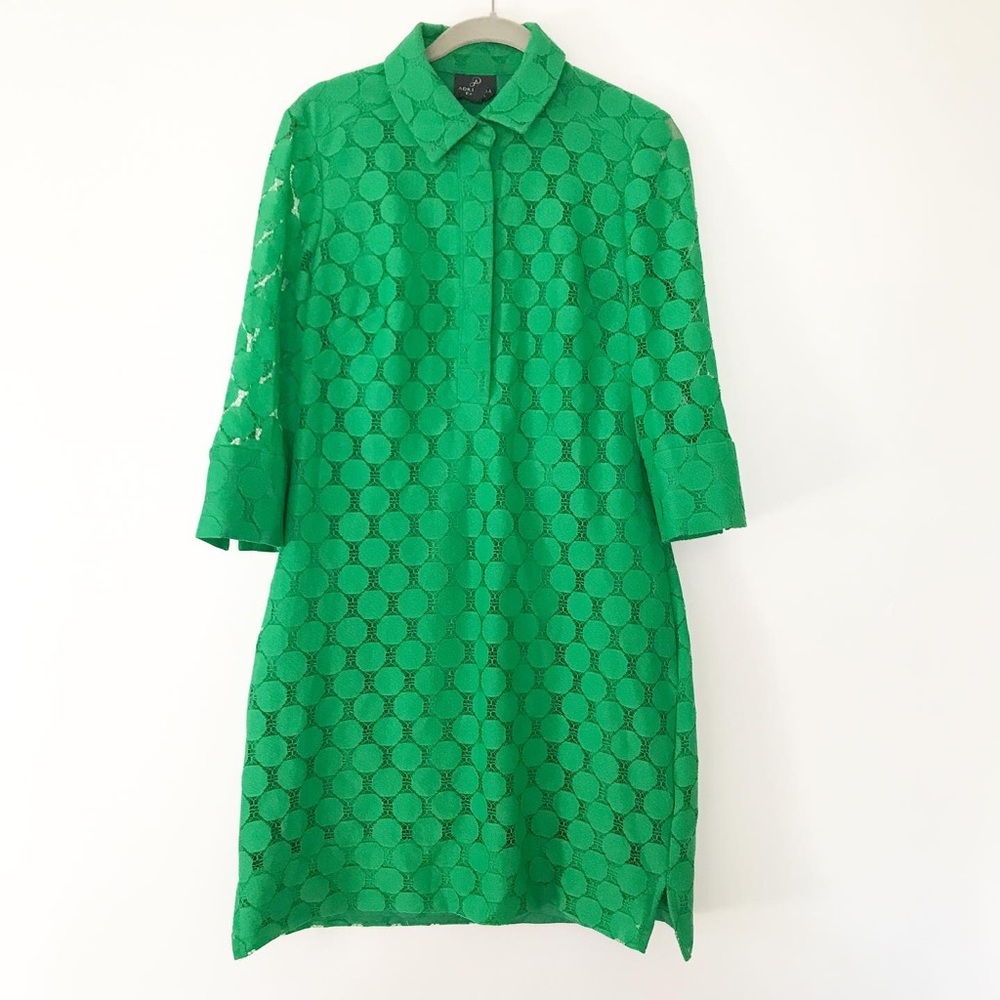 Green Eyelet Dress